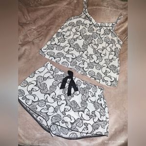 NWOT 2 piece Mickey Mouse PJ Set, Size Medium